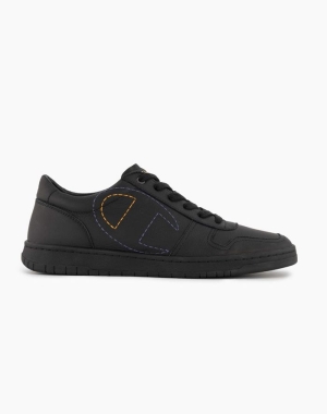 Champion 919 Low Logo Erkek Spor Ayakkabı Siyah | WF7340215
