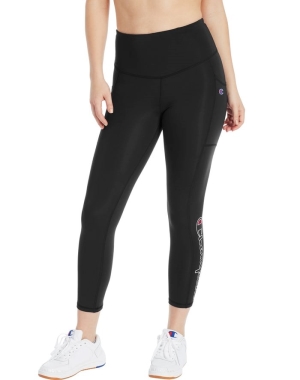 Champion Absolute 3/4 Pocket Kadın Spor Sütyeni Siyah | KC5207386
