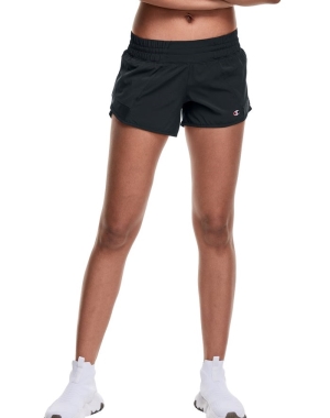 Champion Absolute Woven 4 Kadın Tişörtü Siyah | XU4768091