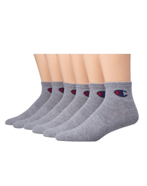 Champion Ankle 6 Pairs Erkek Çorap Gri | OL1462758