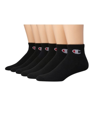 Champion Ankle C Logo 6 Pairs Kadın Kapüşonlu Sweatshirt Siyah | PK1357860