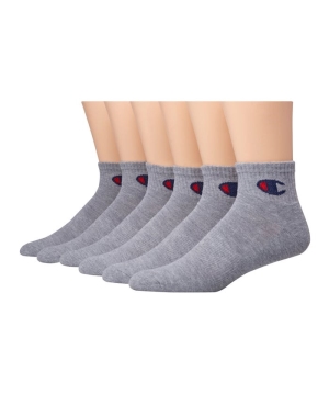 Champion Ankle C Logo 6 Pairs Kadın Kapüşonlu Sweatshirt Gri | QB0954873