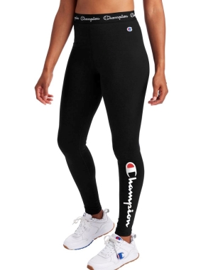 Champion Authentic Script Logo Kadın Spor Sütyeni Siyah | EB3287146