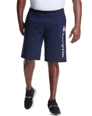 Champion Big & Uzun Fleece 10 Inseam Erkek Şort Lacivert | QY4290816