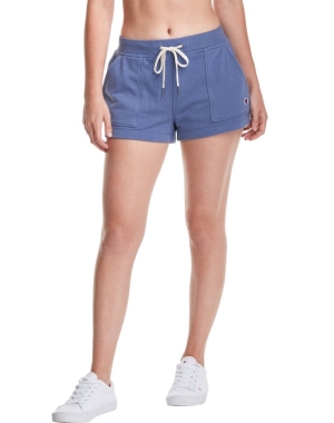 Champion Campus French Terry 2.5 Kadın Tişörtü Mavi | GO0984651