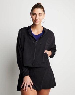 Champion City Spor Full Zip Kadın Eşofman Altı Siyah | KX4163275