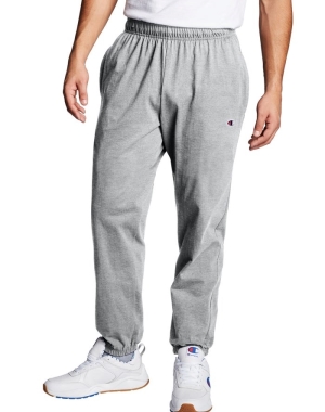 Champion Closed Bottom Jersey Erkek Pantolon Gri | GI7325408