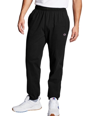 Champion Closed Bottom Jersey Erkek Pantolon Siyah | TM1208953