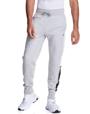 Champion Colorblock Fleece Erkek Eşofman Altı Gri | JZ9082765
