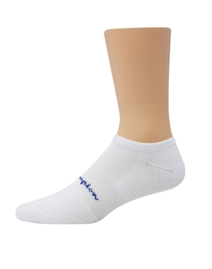 Champion Compression No-Show 3 Pairs Erkek Kapüşonlu Sweatshirt Beyaz | EP8736145