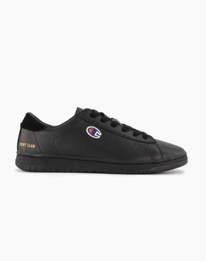 Champion Court Club Patch Logo Erkek Spor Ayakkabı Siyah | IN8931275