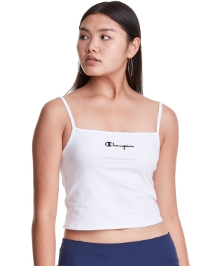 Champion Cropped Cami Kadın Tişört Beyaz | NT7431025