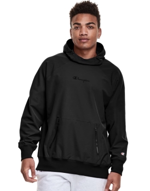 Champion Defender Series Erkek Kapüşonlu Sweatshirt Siyah | UD3049687