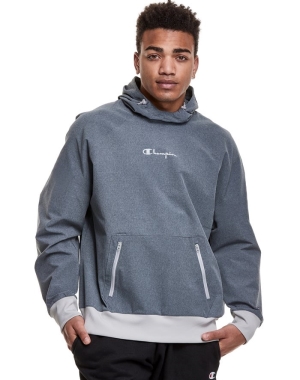 Champion Defender Series Erkek Kapüşonlu Sweatshirt Gri | XJ5413268