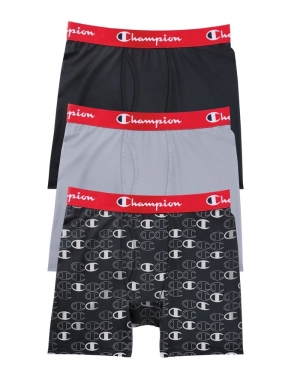 Champion Everyday Active 3 Pairs Erkek Kapüşonlu Sweatshirt Siyah Gri | ZK0156479