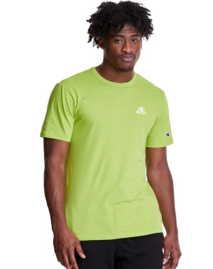 Champion Hafif C Logo Applique Erkek Tişört Yeşil | PC5324810