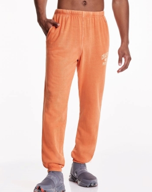 Champion Hafif Fleece Erkek Şort Turuncu | LV6351098