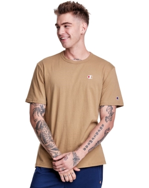 Champion Hafif Jersey C Logo Erkek Tişört Haki | GY0578613
