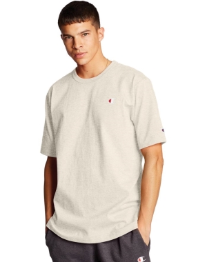 Champion Heritage C Logo Erkek Tişört Krema | SG8560314