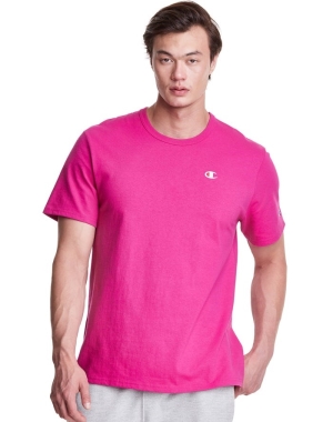 Champion Heritage C Logo Erkek Tişört Pembe | NZ7620148