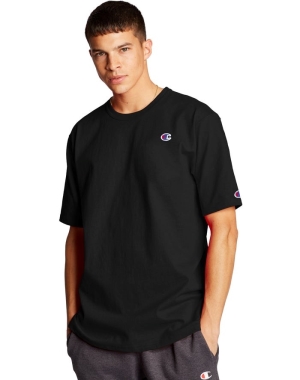 Champion Heritage C Logo Erkek Tişört Siyah | KD9530841