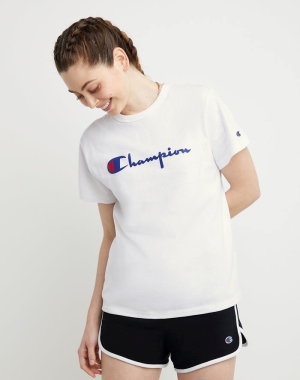 Champion Heritage Kadın Tişört Beyaz | ES1947605