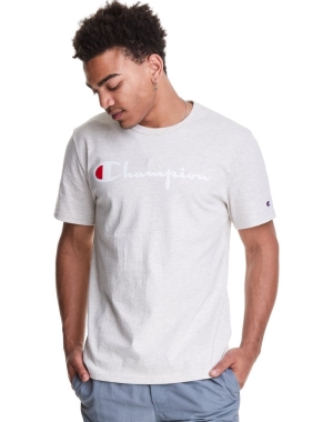 Champion Heritage Vintage Logo Erkek Tişört Beyaz | CG6870524