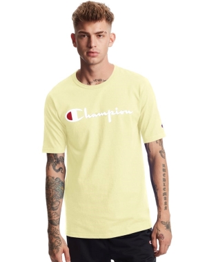 Champion Heritage Vintage Logo Erkek Tişört Sarı | CI5432970