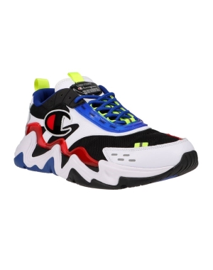 Champion Hyper C Flood Erkek Spor Ayakkabı Siyah Mavi Beyaz | MU2897341