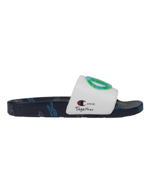 Champion Ipo Erkek Terlik Beyaz Lacivert | JI0254639