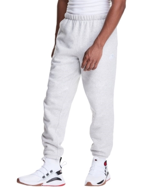 Champion Klasik Fleece Embroidered Logo Erkek Pantolon Gri | TS8607391