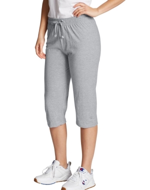 Champion Klasik Jersey Capris Kadın Şort Gri | HY8962057
