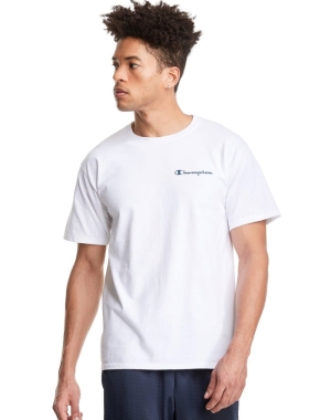 Champion Klasik Jersey Erkek Tişört Beyaz | XL4592078