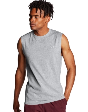 Champion Klasik Jersey Erkek Tişört Gri | OZ3401857