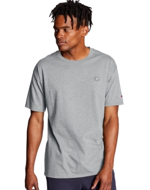 Champion Klasik Jersey Erkek Tişört Gri | RV6705134