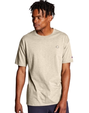 Champion Klasik Jersey Erkek Tişört Krema | WT3021659