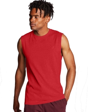 Champion Klasik Jersey Erkek Tişört Kırmızı | LS9467510