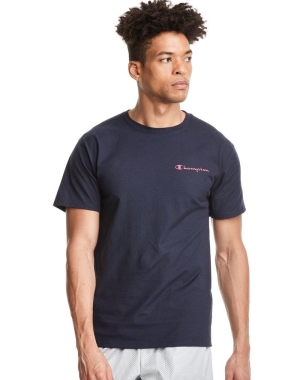 Champion Klasik Jersey Erkek Tişört Lacivert | TJ0952417