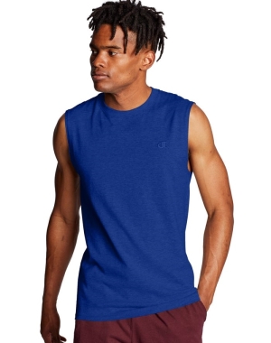 Champion Klasik Jersey Erkek Tişört Mavi | NQ6201938