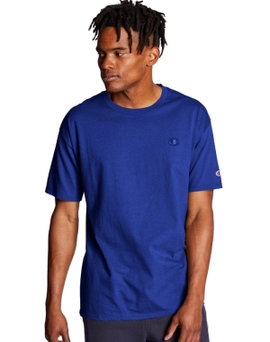 Champion Klasik Jersey Erkek Tişört Mavi | WS5827614
