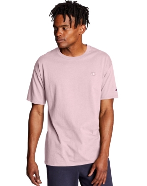 Champion Klasik Jersey Erkek Tişört Pembe | HW6294108