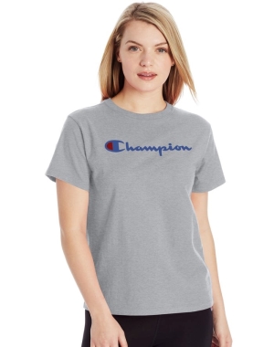 Champion Klasik Kadın Tişört Gri | VN0457813