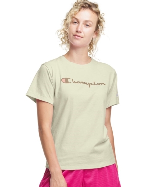Champion Klasik Kadın Tişört Krema | AB6549821