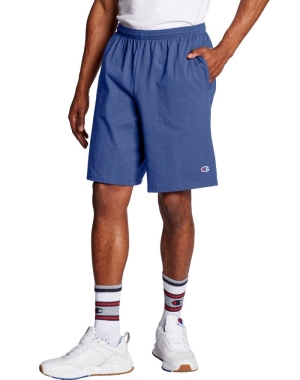 Champion Klasik Pamuklu Jersey Erkek Şort Mavi | ES5160273