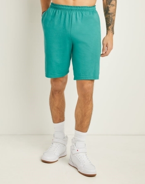 Champion Klasik Pamuklu Jersey Erkek Şort Turkuaz | WK4308971