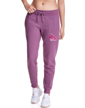 Champion Merlot Artist Series Reverse Weave Embroidered Script & Merlot Logo Kadın Pantolon Mor | IO3496587