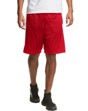 Champion Mesh Basketball Erkek Şort Kırmızı | BY1450876