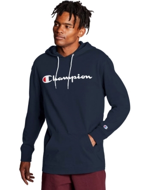 Champion Middleweight Erkek Kapüşonlu Sweatshirt Lacivert | KQ4987561