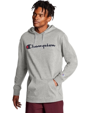 Champion Middleweight Erkek Kapüşonlu Sweatshirt Gri | UD2083756