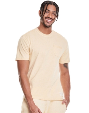 Champion Natural State Erkek Tişört Krema | KY6384052